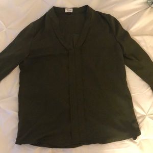 Olive Bell Sleeve Blouse